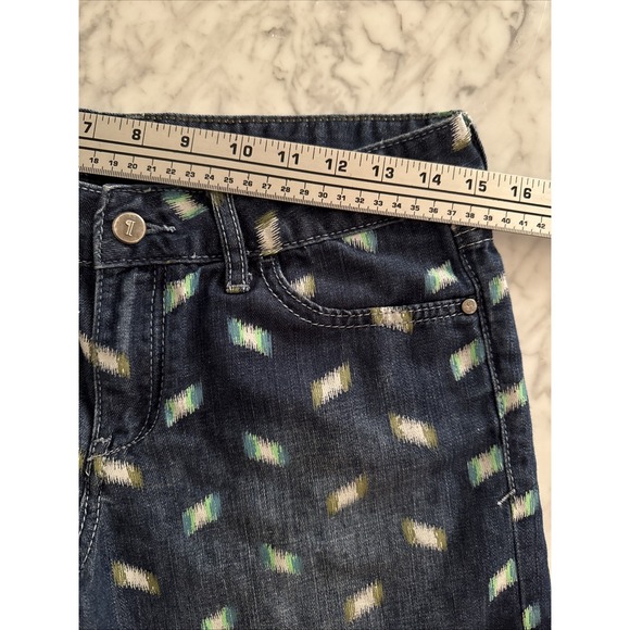 Pilcro and the Letterpress Jeans Shorts W28 Blue Denim Pattern Anthropologie‎ - Picture 5 of 7